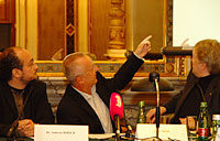 JFW Pressekonferenz 2011: Andreas Hirsch, Fritz Thom/JFW, Dietmar Hoscher/Casinos Austria